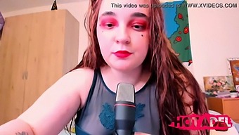 Katso Seksikäs Punapää Teini Nauttia Sipsejä Ja Osoittaa Taitojaan Tässä Asmr Video