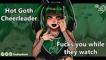 Goth Cheerleader Gives A Sensual Blowjob And Pov Experience