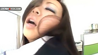 Japanese Secretary Gets Her Big Round Butt Penetrated
