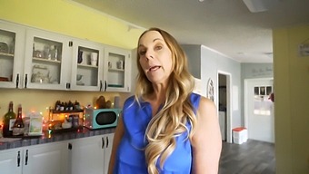 Teen And Milf Engage In Double Blowjob And Fucking Session