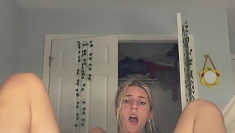 Solo Teen Gets Caught By Parents While Pleasuring Herself