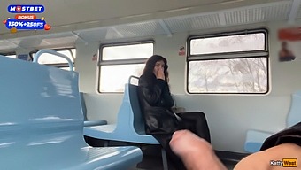 Katty West’s Wild Public Train Adventure And Steamy Cumwalk